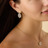 Marco Bicego 18K Yellow Gold Lunaria Alta Diamond Drop Earrings