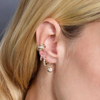 Zoe Chicco 14K Yellow Gold Apron Hook Diamond Drop Earrings