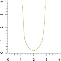 14K Yellow Gold Diamonds By The Yard Necklace