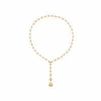 Marco Bicego 18K Yellow Gold Africa Bead and Diamond Necklace