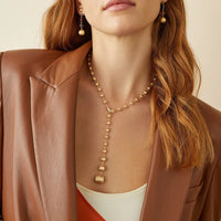 Marco Bicego 18K Yellow Gold Africa Bead and Diamond Necklace