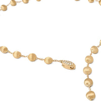 Marco Bicego 18K Yellow Gold Africa Bead and Diamond Necklace