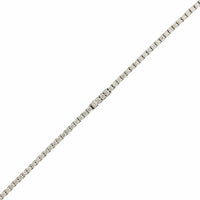 18K White Gold 4 Prong 16" Diamond Line Necklace