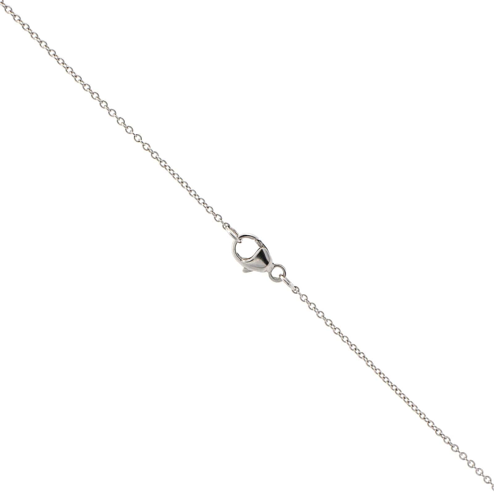 18K White Gold Diamond by The Yard Necklace