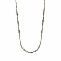 18K White Gold 4 Prong 18" Diamond Line Necklace