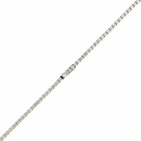 18K White Gold 4 Prong 18" Diamond Line Necklace