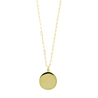 18K Yellow Gold Diamond Star Medallion Pendant Necklace
