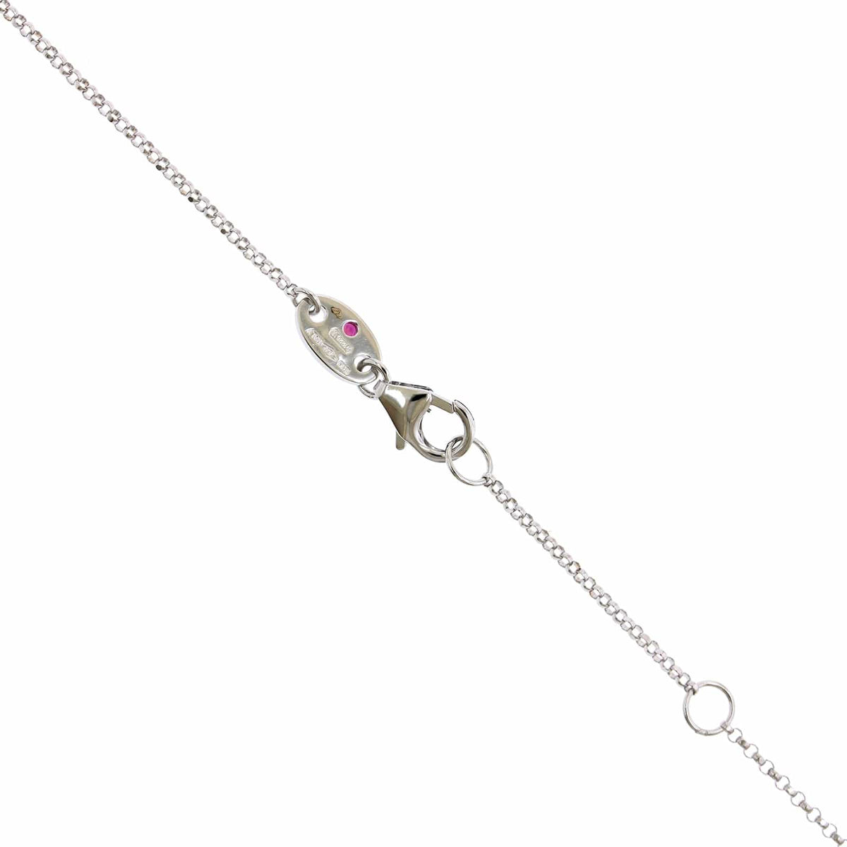 Roberto Coin 18K White Gold 5 Station "Love by The Inch" Diamond Necklace