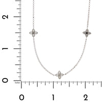 Roberto Coin 18K White Gold 5 Station "Love by The Inch" Diamond Necklace