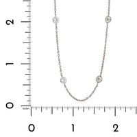 Platinum Diamond By The Yard Necklace