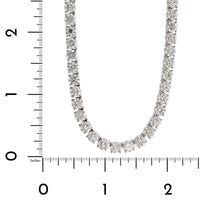 18K White Gold Diamond Tennis Necklace