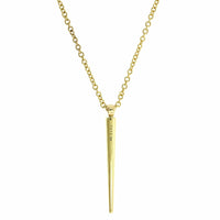 18K Yellow Gold Diamond Cone Pendant