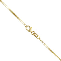 18K Yellow Gold Diamond Cone Pendant