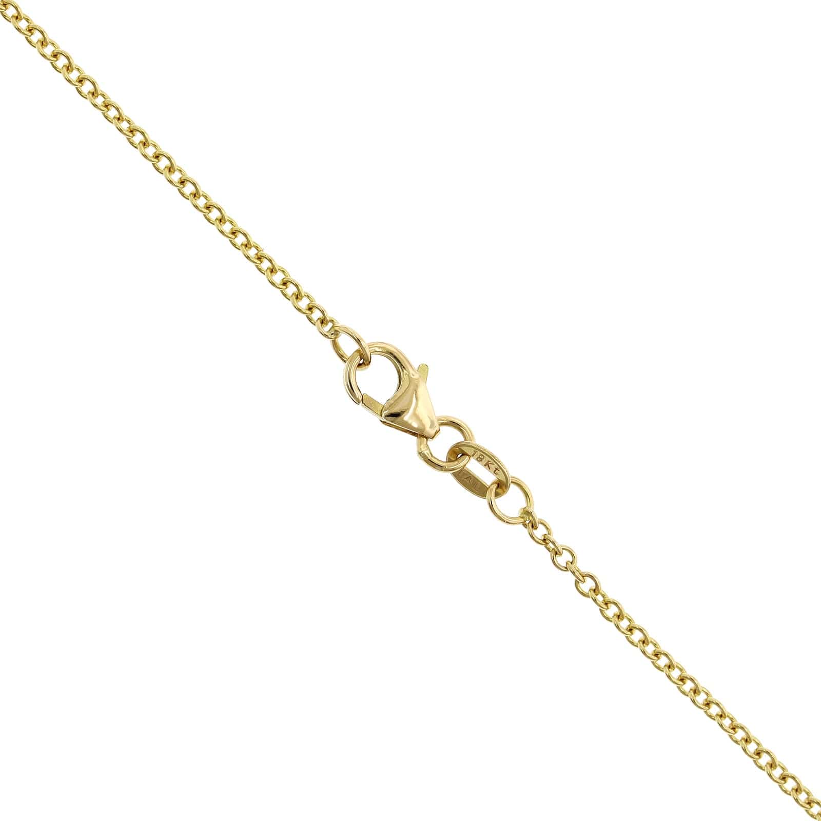 18K Yellow Gold Diamond Cone Pendant