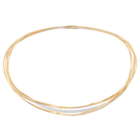 Marco Bicego Marrakech 18K Yellow Gold 3 Strand Diamond Necklace