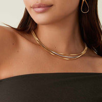 Marco Bicego Marrakech 18K Yellow Gold 3 Strand Diamond Necklace