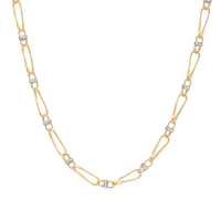 Marco Bicego Marrakech Onde 18K Yellow Gold Diamond Twist Necklace