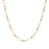 Marco Bicego Marrakech Onde 18K Yellow Gold Diamond Twist Necklace