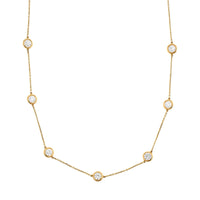 14K Yellow Gold Diamond By The Yard Necklace