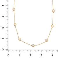 14K Yellow Gold Diamond By The Yard Necklace