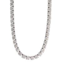 18K White Gold Diamond Tennis Necklace