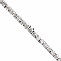 18K White Gold Diamond Tennis Necklace