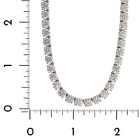 18K White Gold Diamond Tennis Necklace