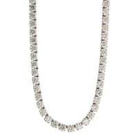18K White Gold Diamond Tennis Necklace