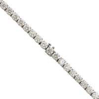 18K White Gold Diamond Tennis Necklace