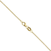 18K Yellow & White Gold 11 Stone Diamond Necklace
