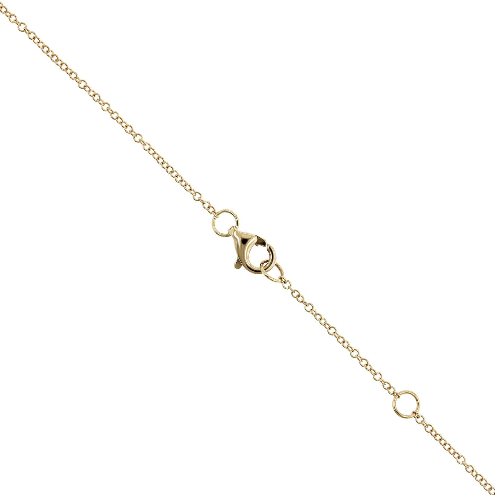 14K Yellow & White Gold Pear Diamond Necklace