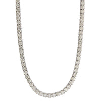 18K White Gold Diamond Tennis Necklace