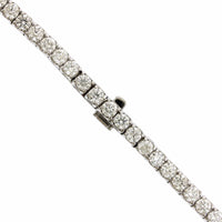 18K White Gold Diamond Tennis Necklace