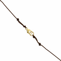 18K Yellow Gold Rose Cut Slice Diamond Pendant