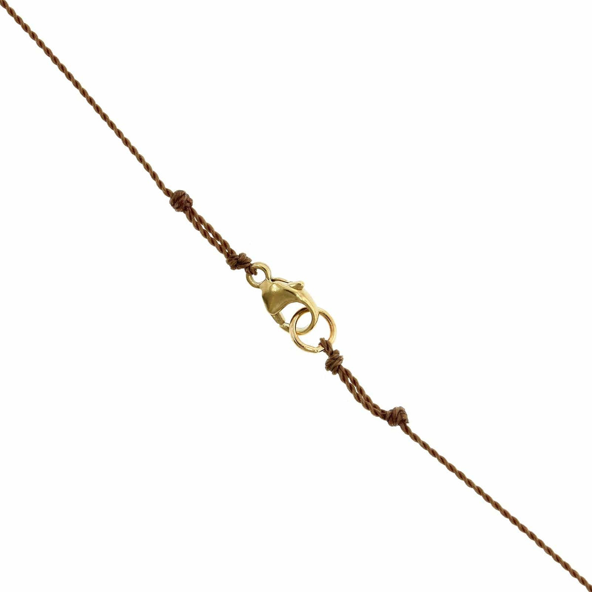 18K Yellow Gold Rustic Diamond Necklace