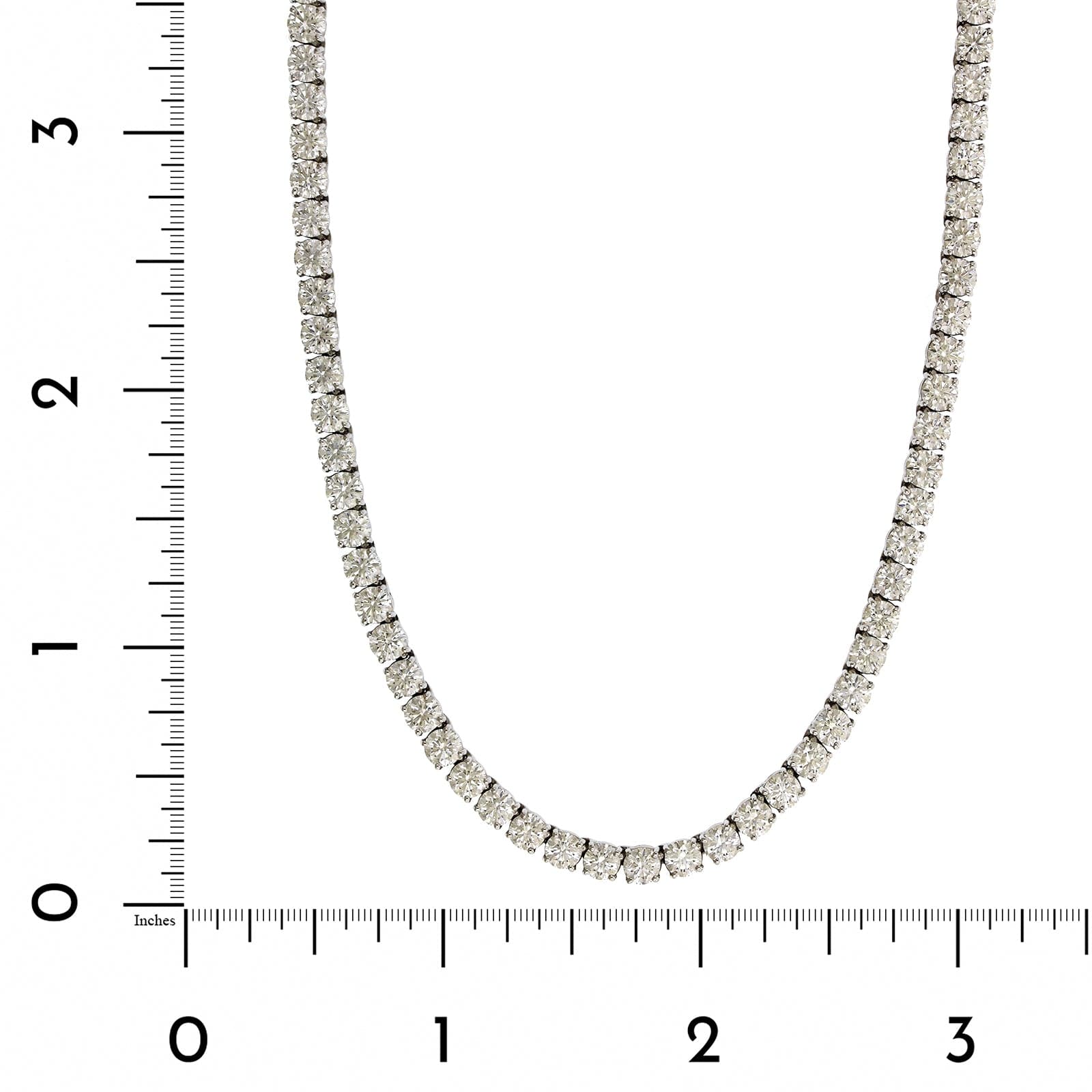 Platinum Diamond Tennis Necklace