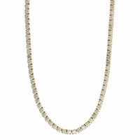 18K Yellow Diamond Tennis Necklace