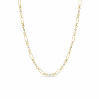 Zoe Chicco 14K Yellow Gold Mixed Paperclip & Rolo Chain Diamond Necklace
