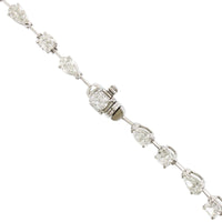 Etho Maria 18K White Gold Alternating Diamond Y Necklace