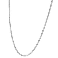 18K White Gold Diamond Line Necklace