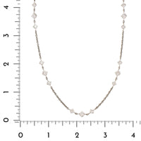 Platinum Diamond By The Yard Necklace