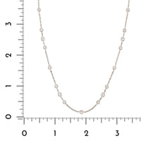 Platinum Diamond By The Yard Necklace