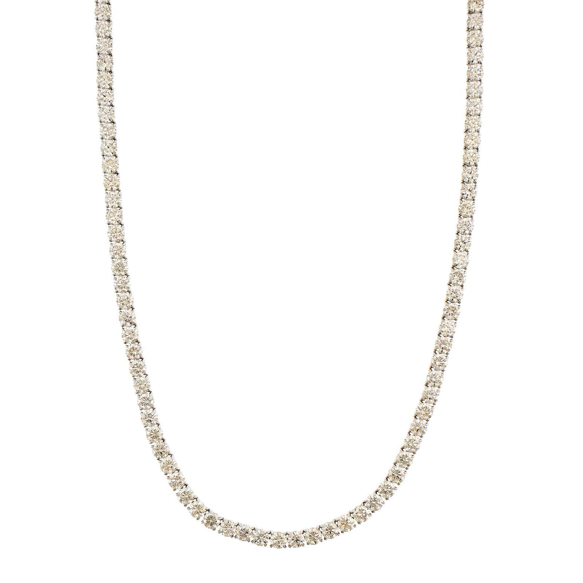 18K White Gold Diamond Necklace