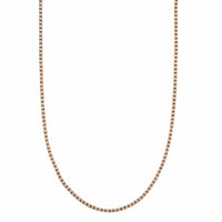 18K Rose Gold Diamond Line Necklace