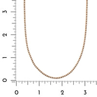 18K Rose Gold Diamond Line Necklace