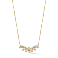 Dana Rebecca 14K Yellow Gold Sophia Ryan Curved Marquise Diamond Necklace
