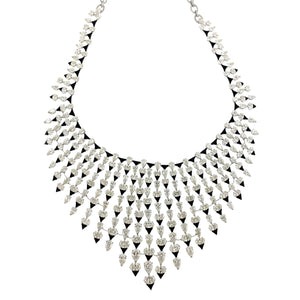 Etho Maria 18K White Gold Oval & Pear Shaped Diamond Necklace