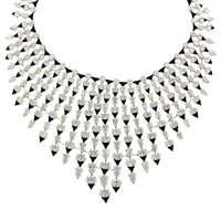 Etho Maria 18K White Gold Oval & Pear Shaped Diamond Necklace