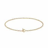 DY Madison® Pavé Toggle Chain Necklace 18K Yellow Gold with Diamonds, 3mm