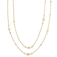 18K Yellow Gold Diamonds By The Yard Necklace